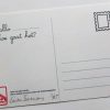 zeefdruk postkaarten dieren achterkant